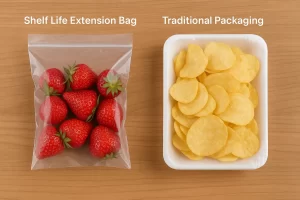 Shelf Life Extension Bags vs. Traditional Packaging