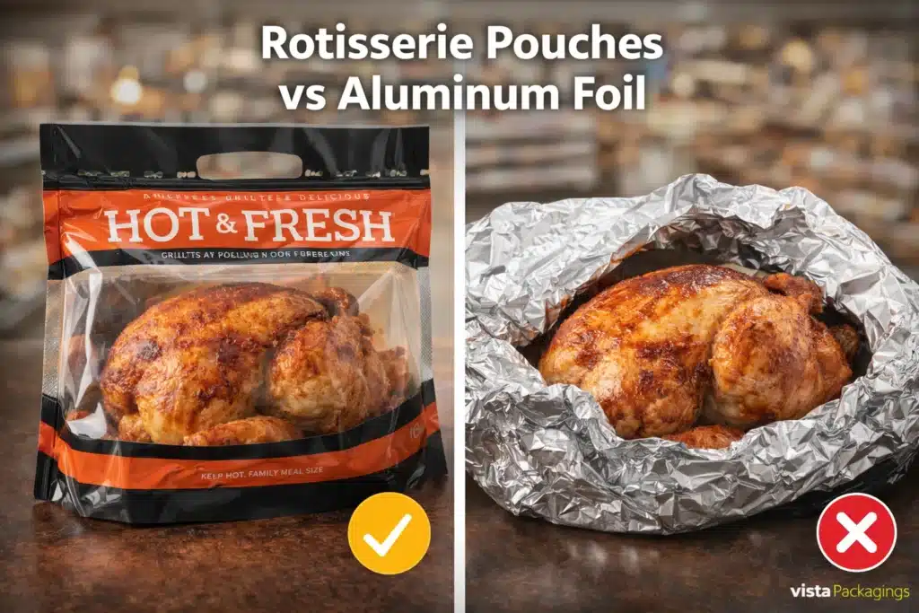 Rotisserie Pouches vs Aluminum Foil Which Is Better for Roasting